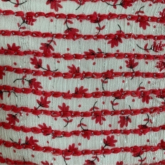 Peek Dress Girl’s Size 8 Leaves Metallic Threads boho Long Sleeve - Picture 4 of 14